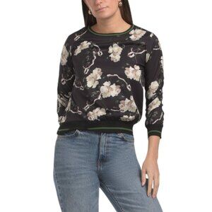 NANCY YANG Floral Sweater